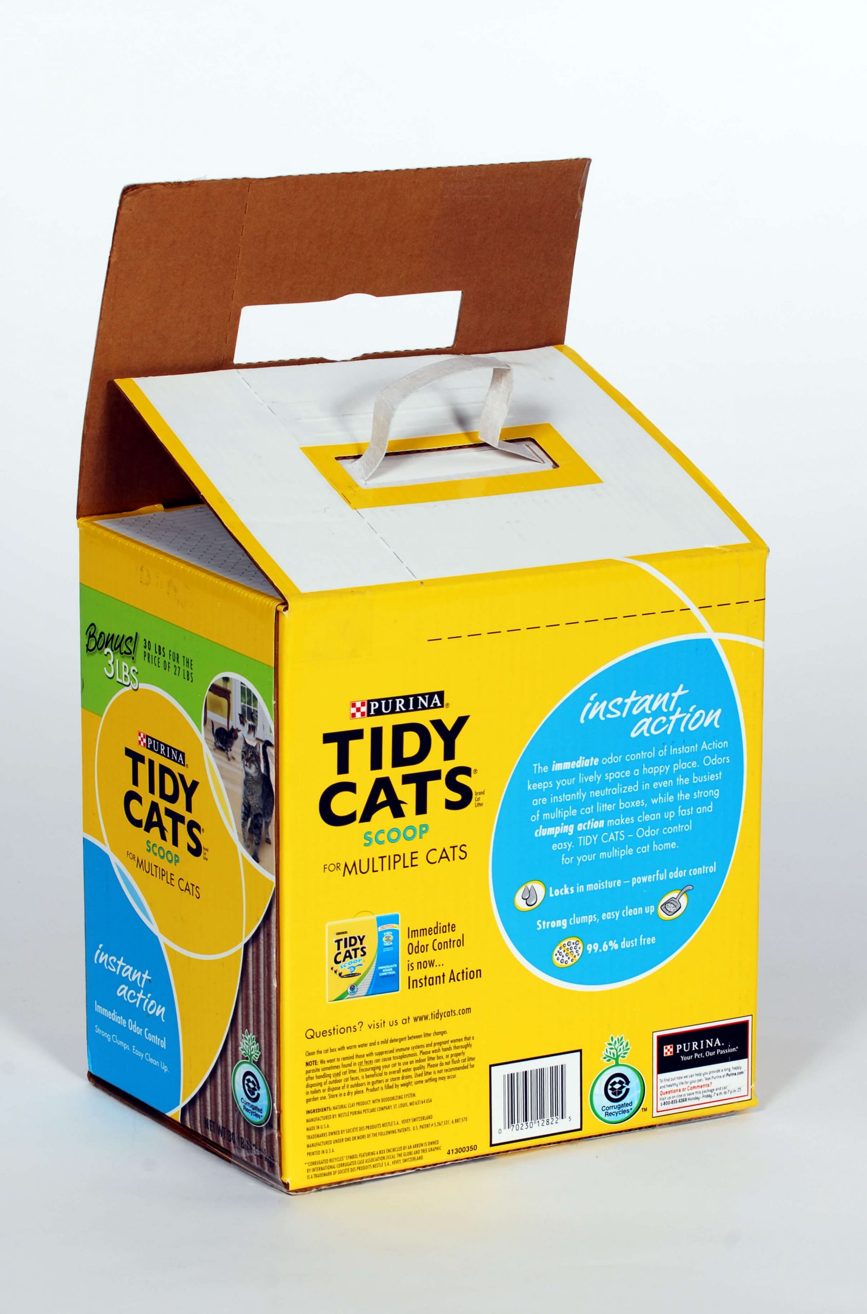 Tidy Cats branded packaging