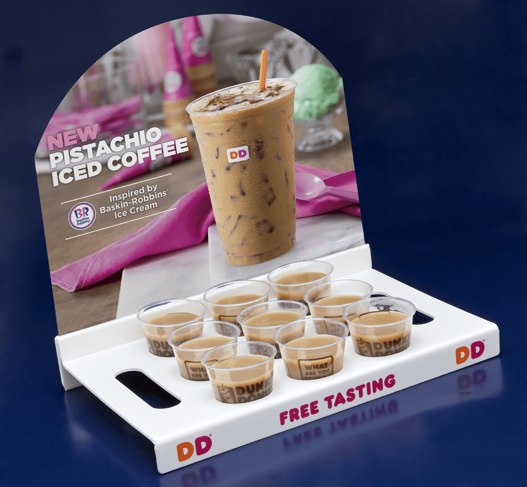 Dunkin Sampling Tray Display