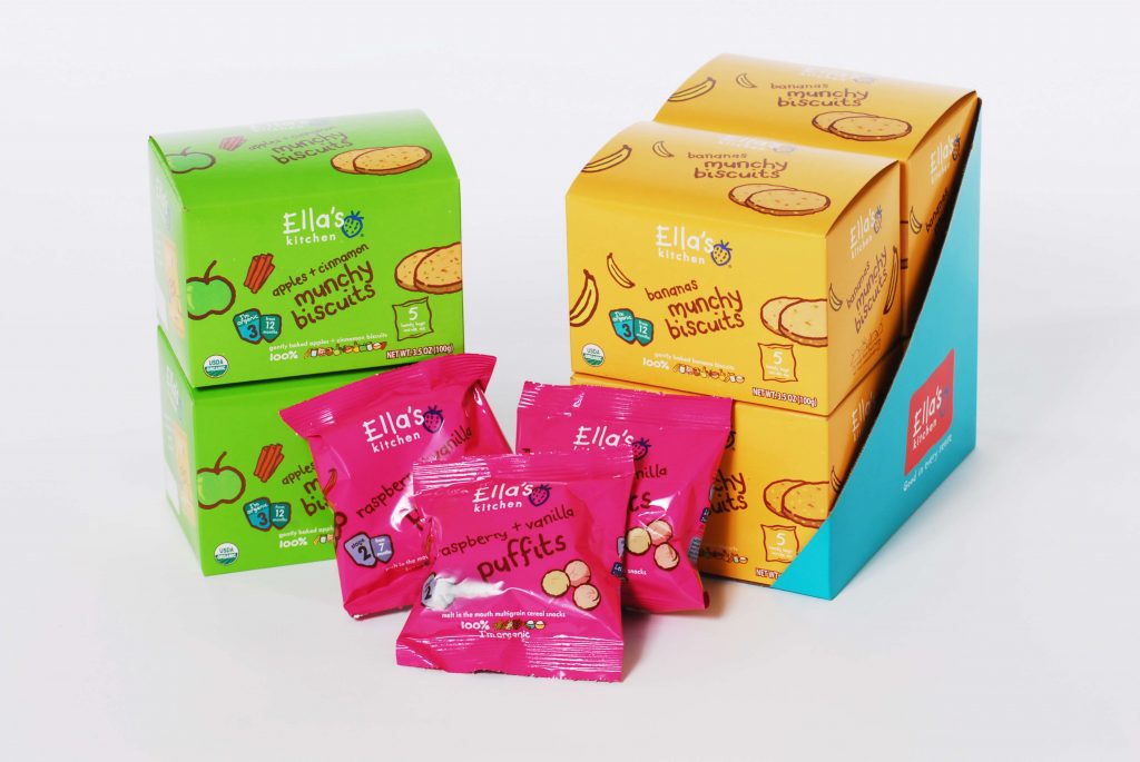 Ellas Kitchen snack packaging