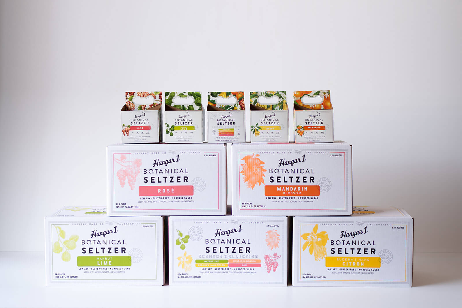 Botanical Seltzer group packaging