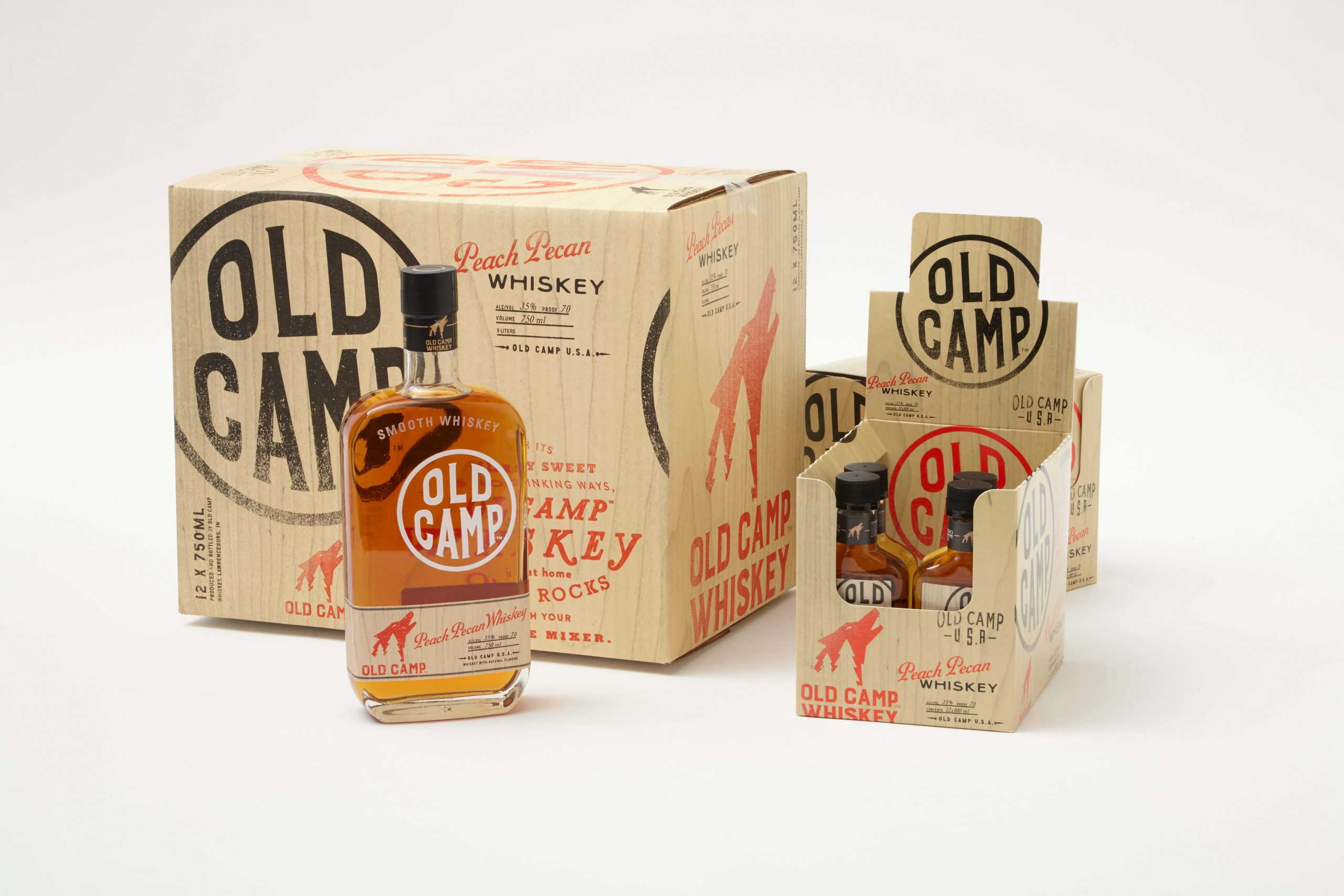 Old Camp bottle and box packaging