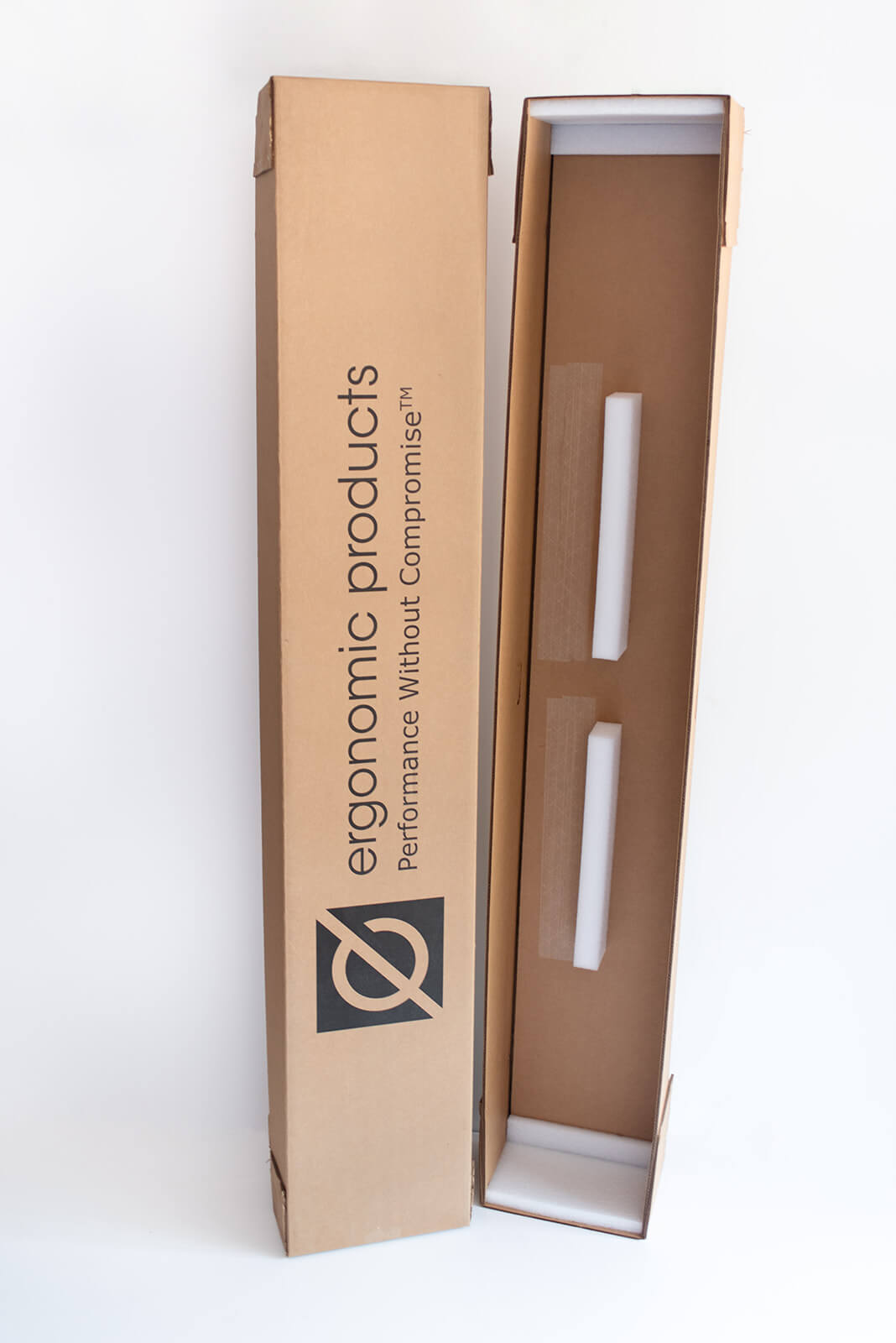 Ergonomic products cardboard box