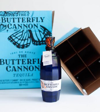 Butterfly Cannon bottle and package